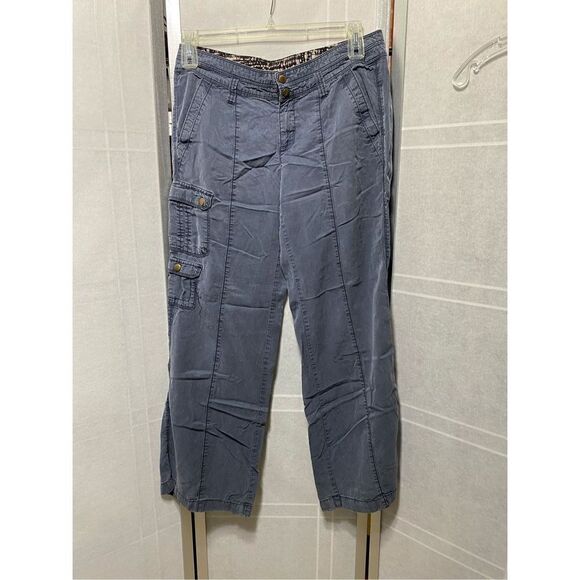 🎉🎉🎉HOST PICK 🎉🎉🎉HEI HEI Straight Leg Pants Linen Blend Cargo Anthropologie - Picture 1 of 11